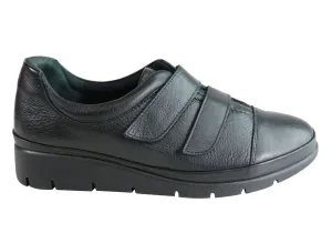 Orizonte Kerri Womens European Comfort Adjustable Strap Leather Shoes Orizonte Shoes