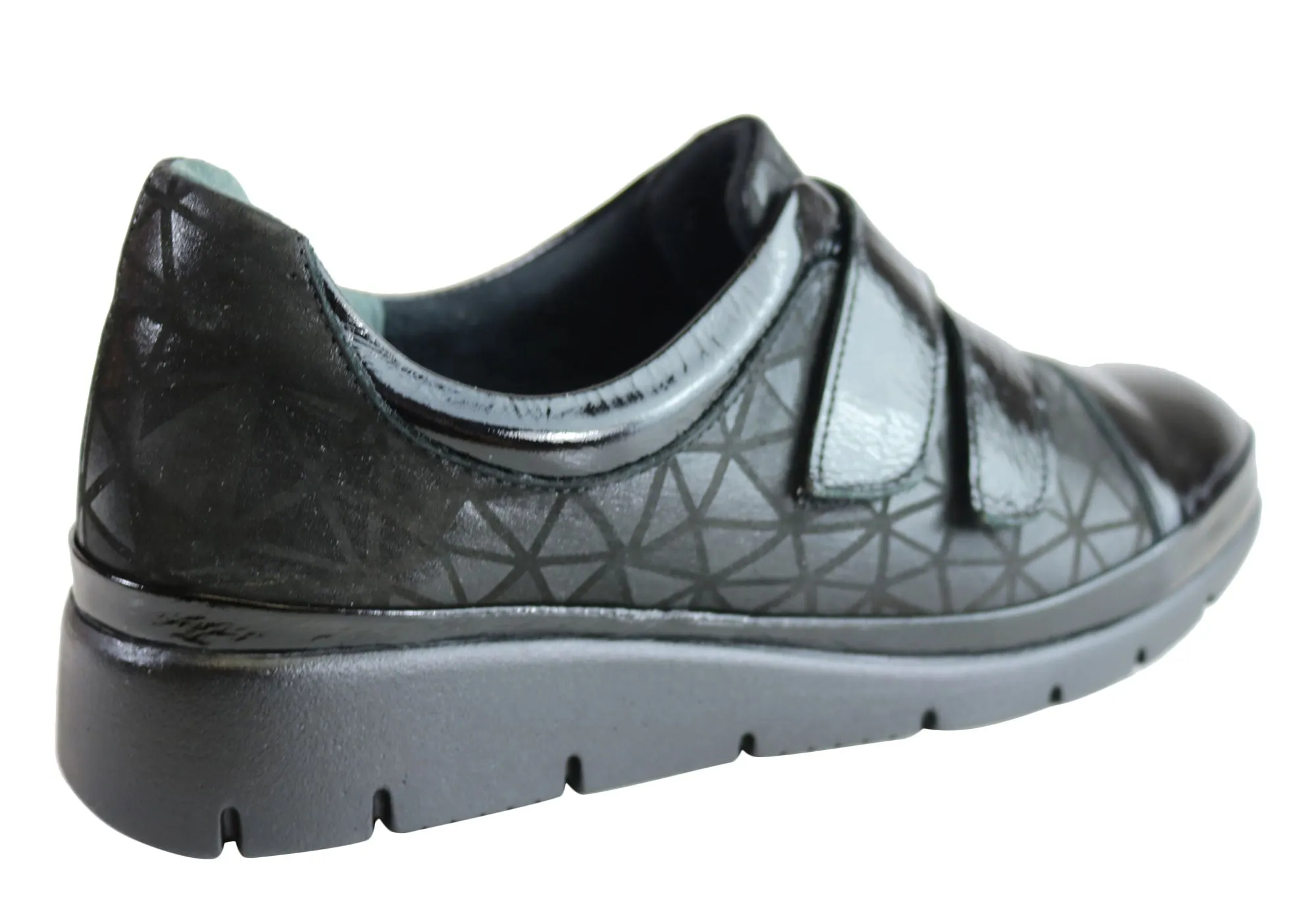 Orizonte Kerri Chaussures en Cuir pour Femmes à Bretelles Réglables Confort Européen Orizonte Shoes
