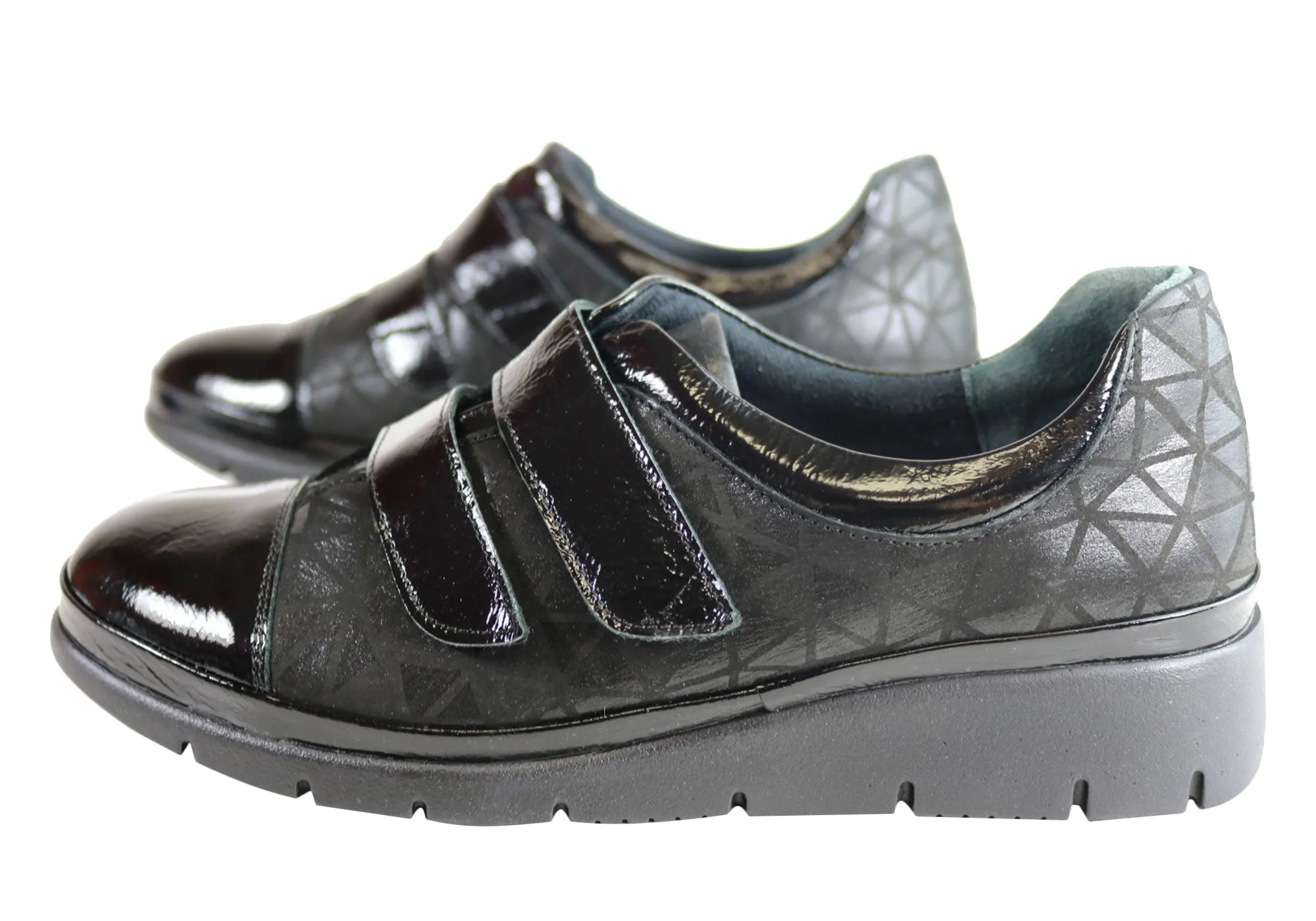 Orizonte Kerri Chaussures en Cuir pour Femmes à Bretelles Réglables Confort Européen Orizonte Shoes