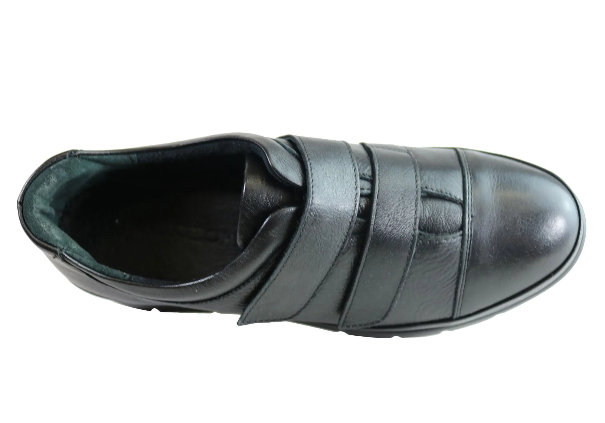 Orizonte Kerri Chaussures en Cuir pour Femmes à Bretelles Réglables Confort Européen Orizonte Shoes