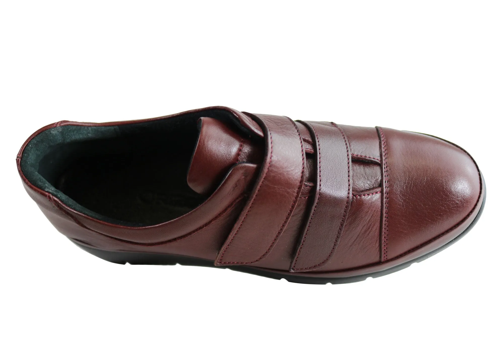 Orizonte Kerri Chaussures en Cuir pour Femmes à Bretelles Réglables Confort Européen Orizonte Shoes