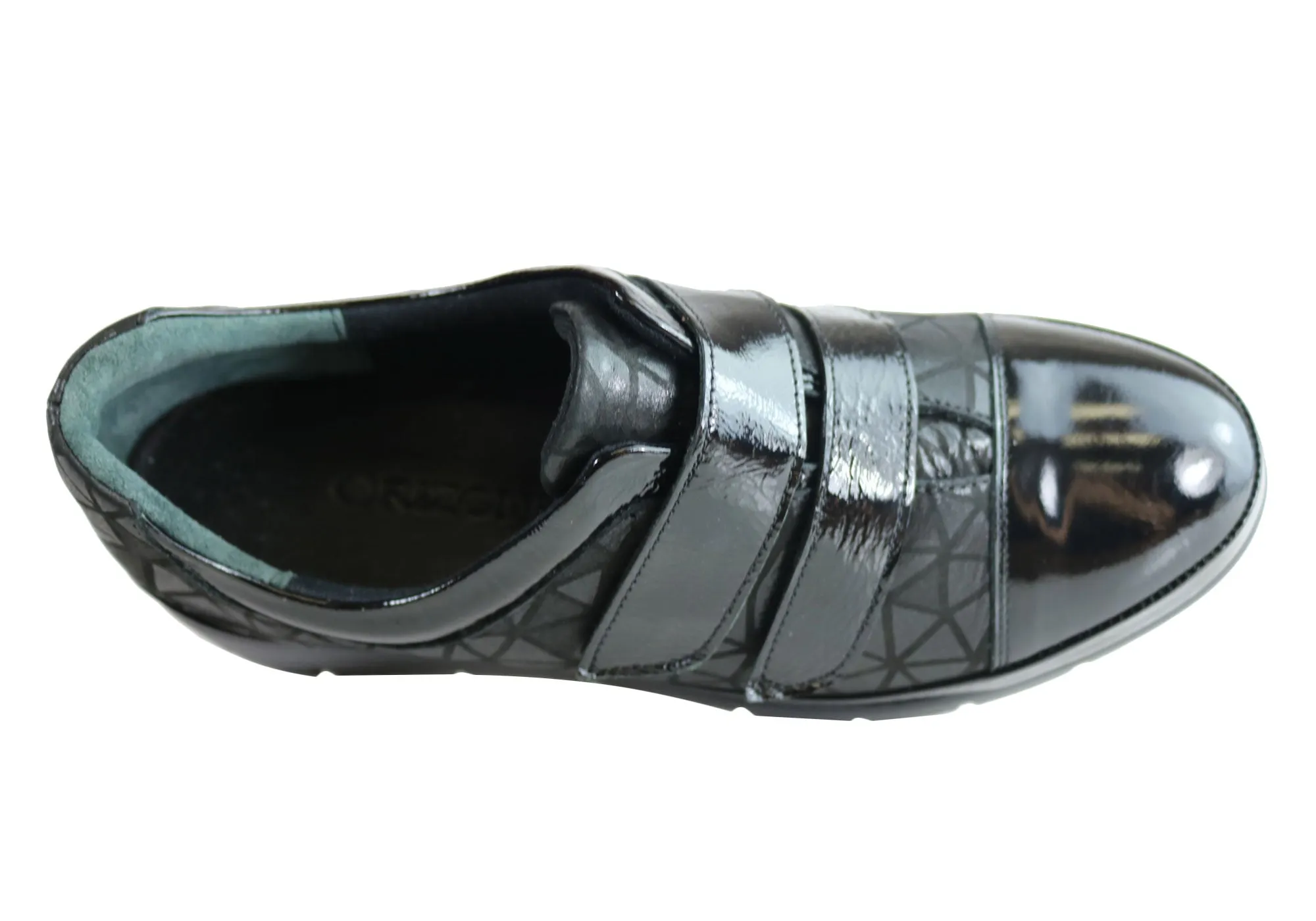 Orizonte Kerri Chaussures en Cuir pour Femmes à Bretelles Réglables Confort Européen Orizonte Shoes