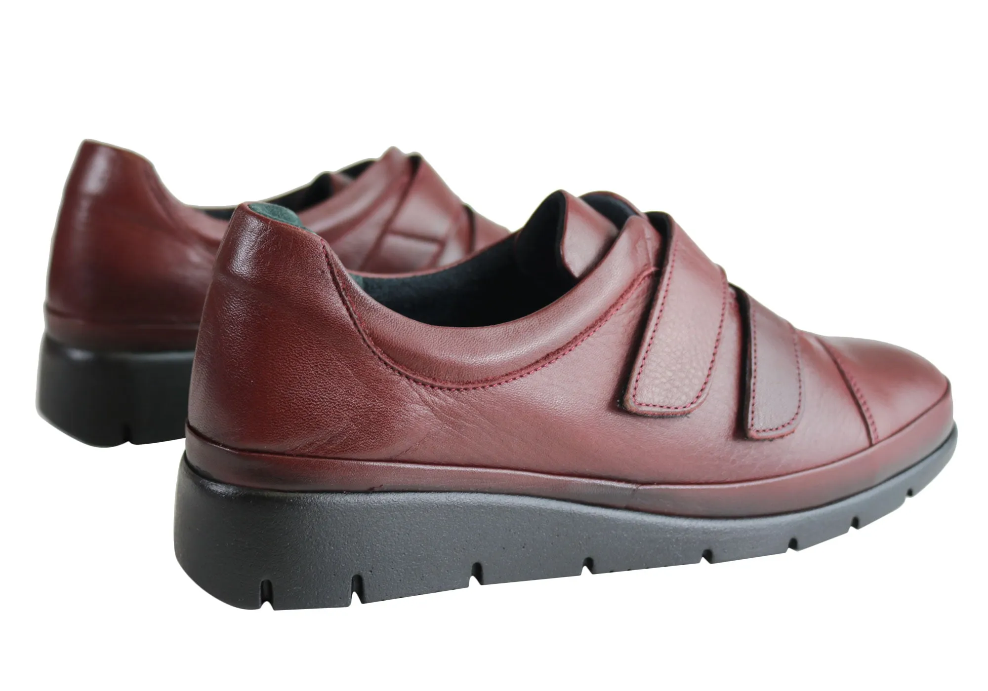 Orizonte Kerri Chaussures en Cuir pour Femmes à Bretelles Réglables Confort Européen Orizonte Shoes