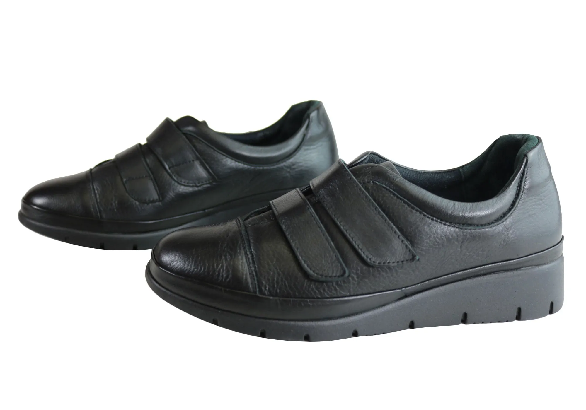 Orizonte Kerri Chaussures en Cuir pour Femmes à Bretelles Réglables Confort Européen Orizonte Shoes