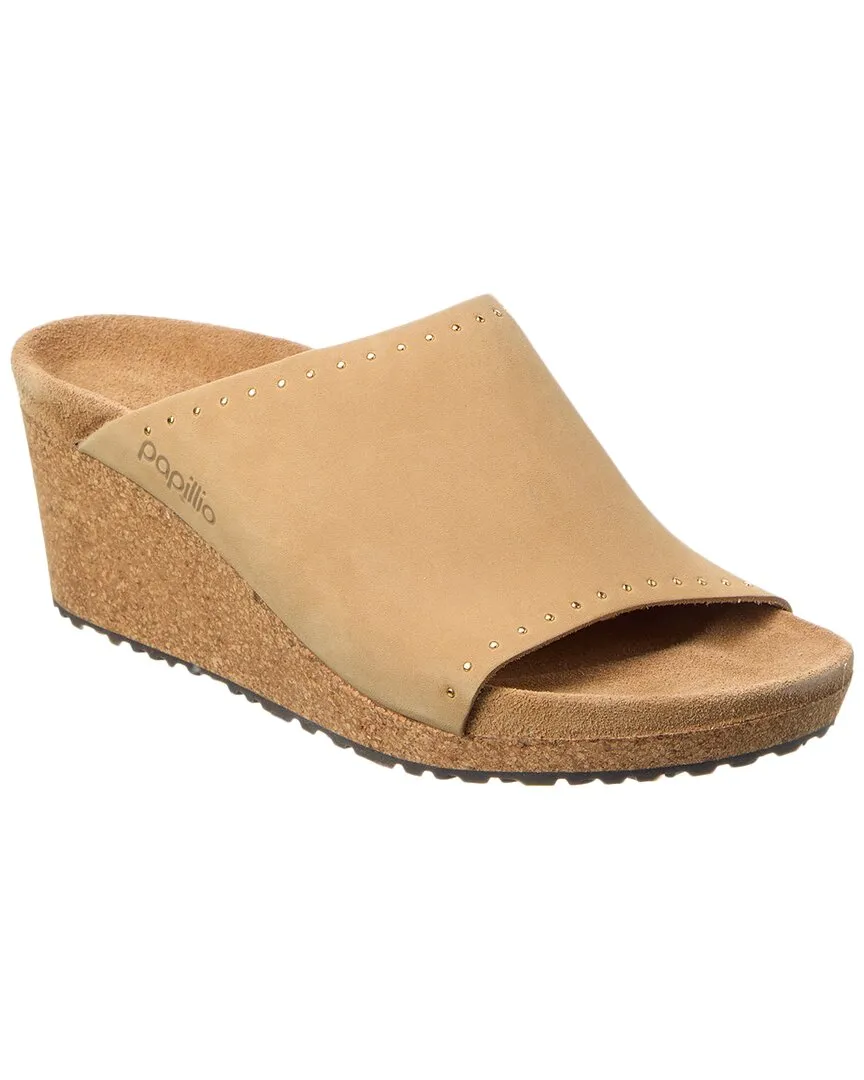 Papillio par Birkenstock Namica Rivets Sandale à Plateforme Étroite en Cuir