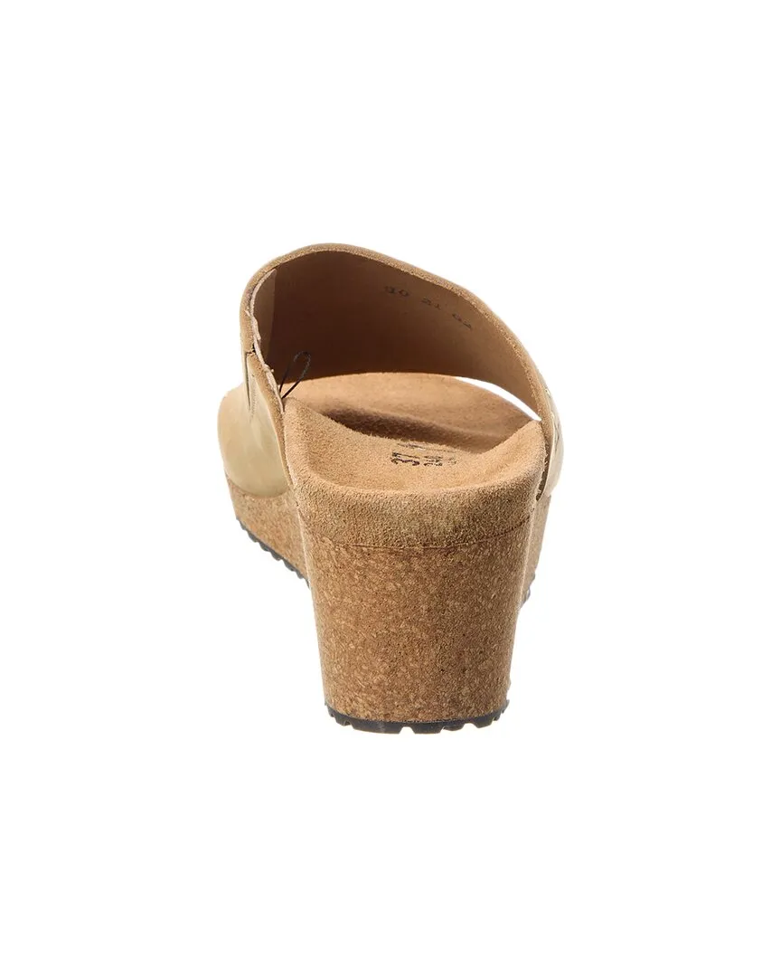 Papillio par Birkenstock Namica Rivets Sandale à Plateforme Étroite en Cuir