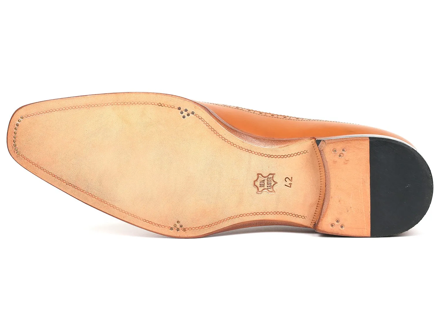 Paul Parkman Chaussures Paul Parkman Derby Wingtip Bicolores en Cognac et Crème