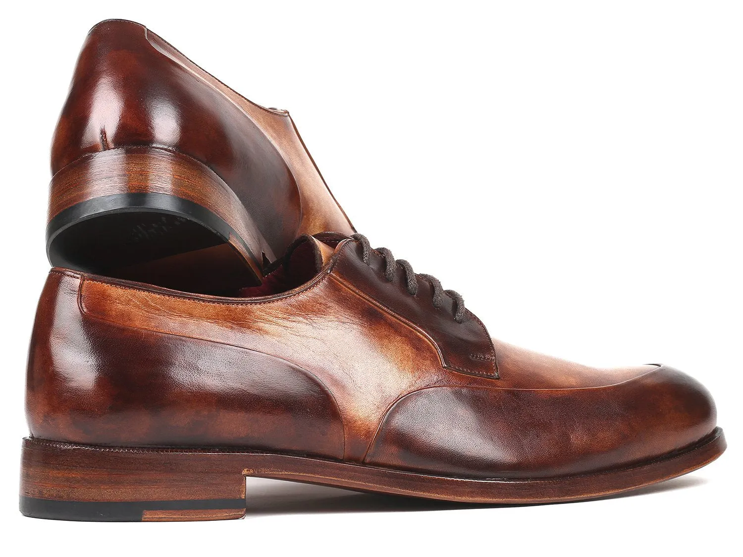Paul Parkman Chaussures Paul Parkman Derby Homme en Brun Bicolore