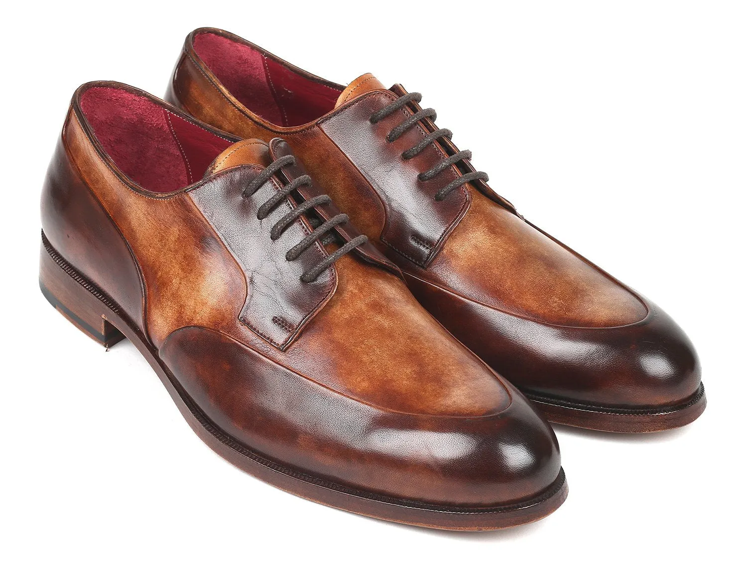 Paul Parkman Chaussures Paul Parkman Derby Homme en Brun Bicolore