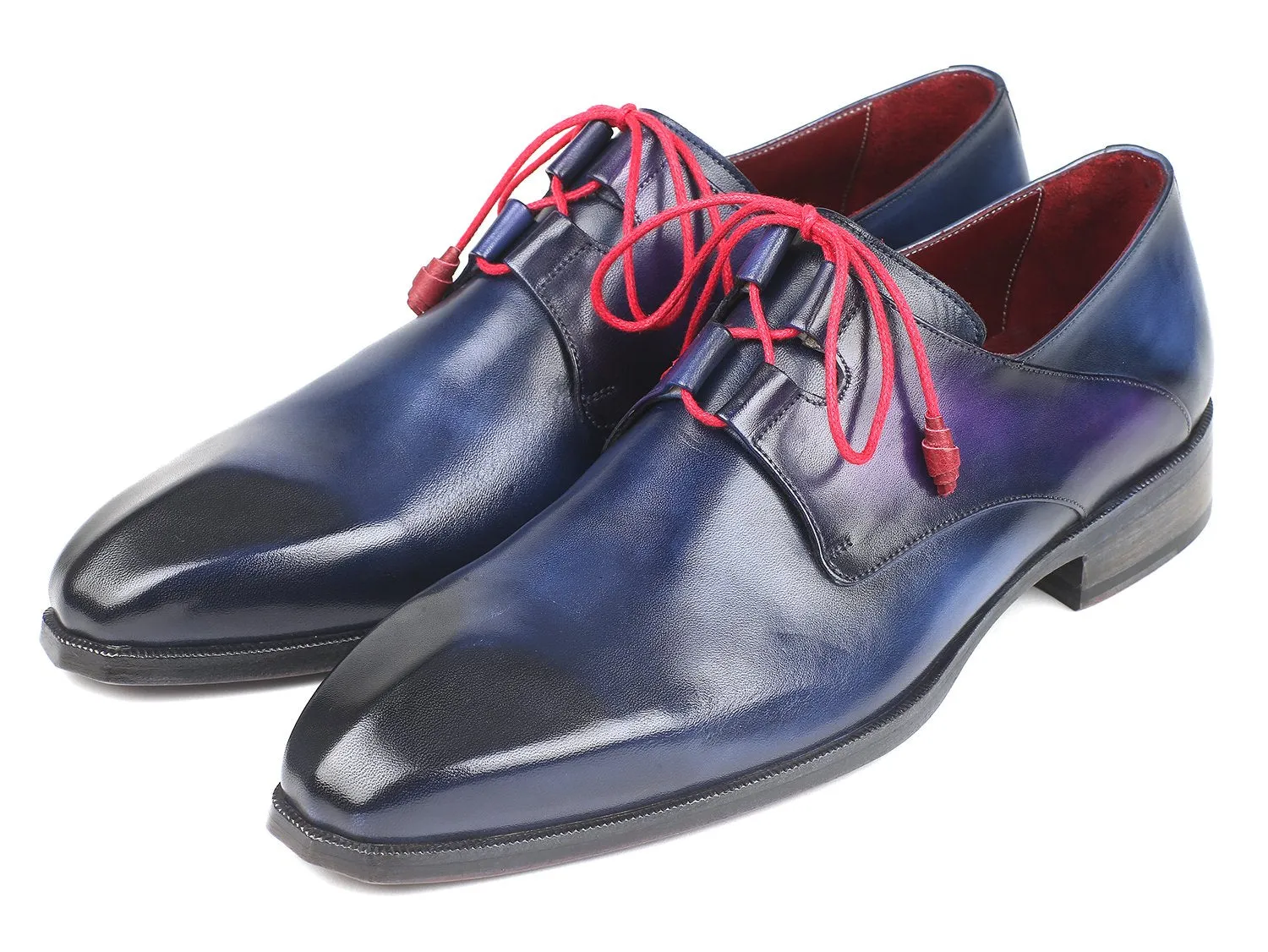 Paul Parkman Chaussures Paul Parkman Chaussures habillées à lacets Ghillie pour hommes en bleu