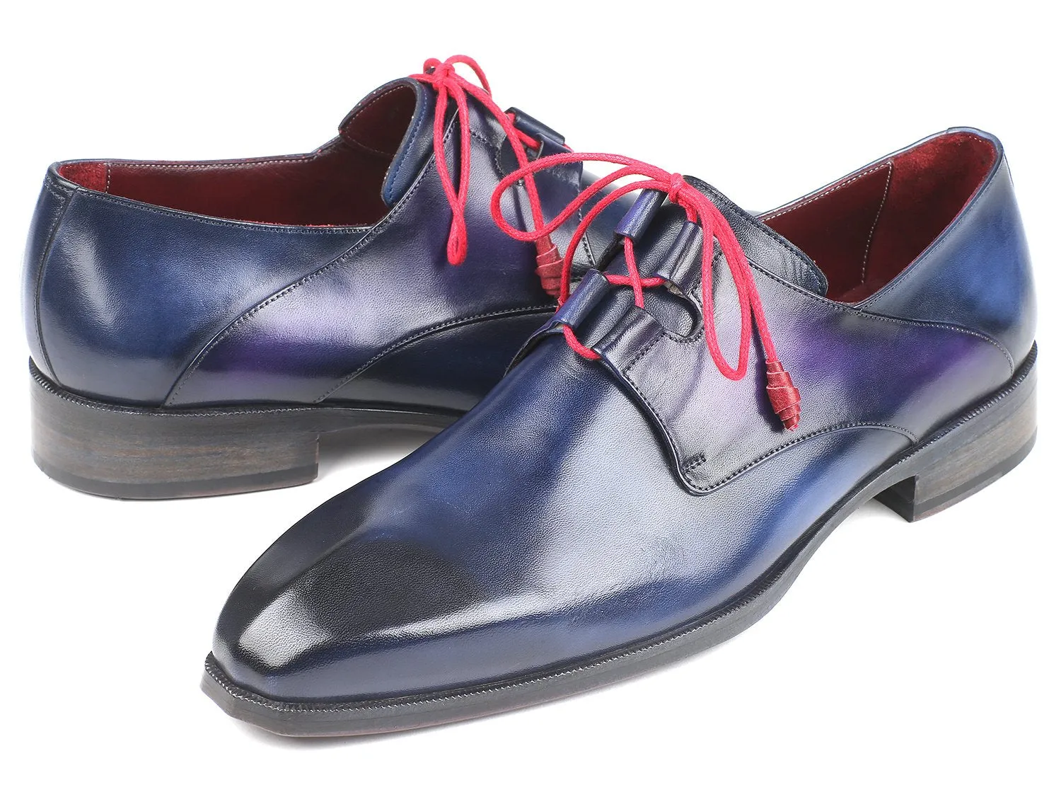 Paul Parkman Chaussures Paul Parkman Chaussures habillées à lacets Ghillie pour hommes en bleu