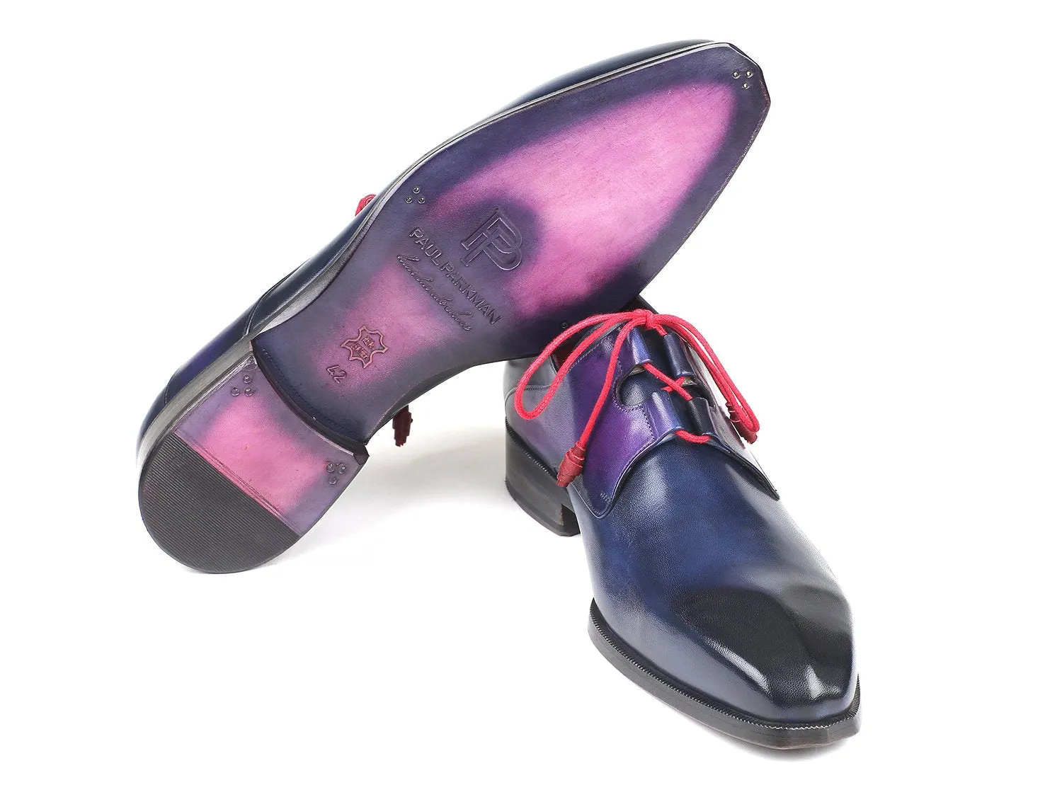 Paul Parkman Chaussures Paul Parkman Chaussures habillées à lacets Ghillie pour hommes en bleu