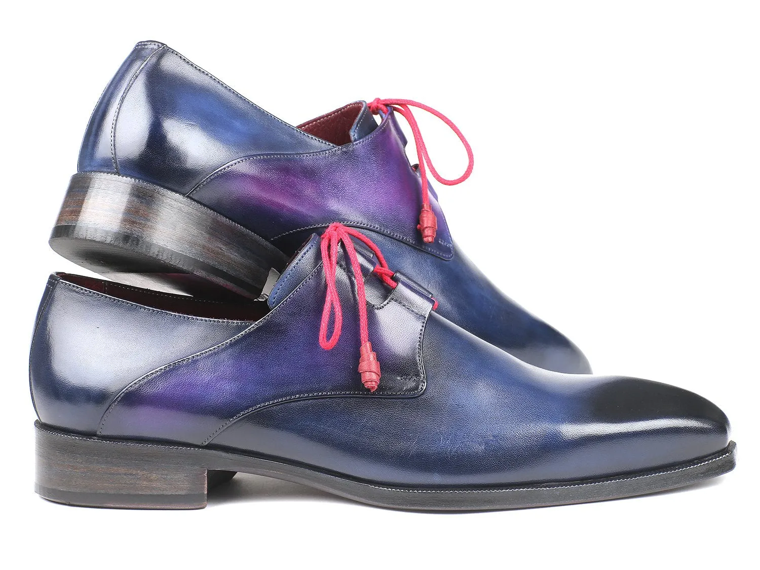 Paul Parkman Chaussures Paul Parkman Chaussures habillées à lacets Ghillie pour hommes en bleu
