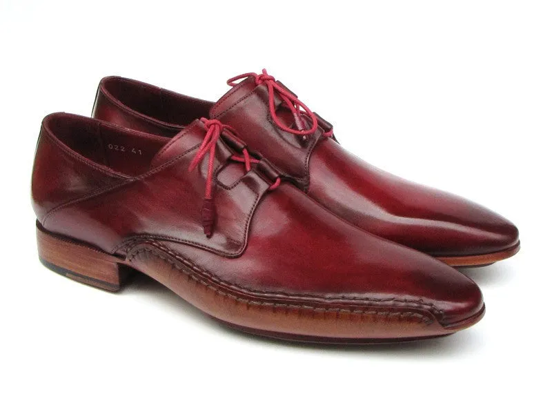 Paul Parkman Chaussures Paul Parkman Chaussures habillées pour hommes à laçage Ghillie sur le côté, cousues main, en bordeaux