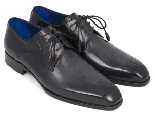 Paul Parkman Shoes Paul Parkman Men's Medallion Toe Derby Shoes in Black