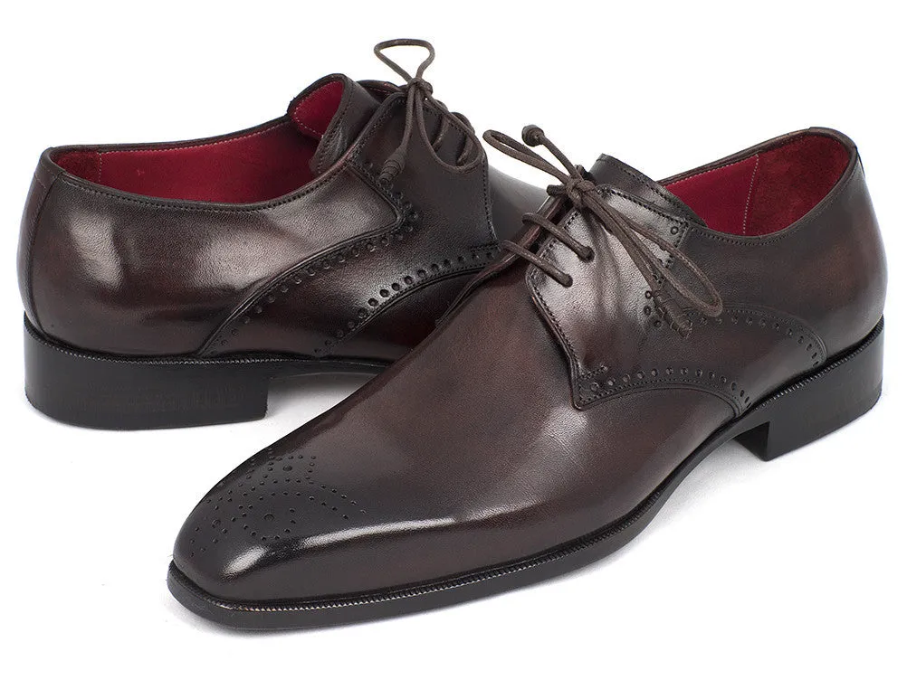 Paul Parkman Chaussures Paul Parkman Derby Homme à Bout Médaille en Marron