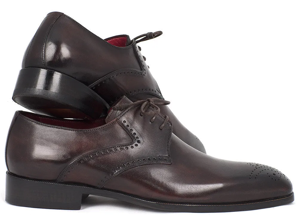 Paul Parkman Chaussures Paul Parkman Derby Homme à Bout Médaille en Marron