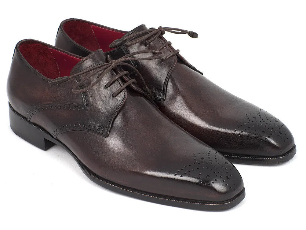 Paul Parkman Chaussures Paul Parkman Derby Homme à Bout Médaille en Marron