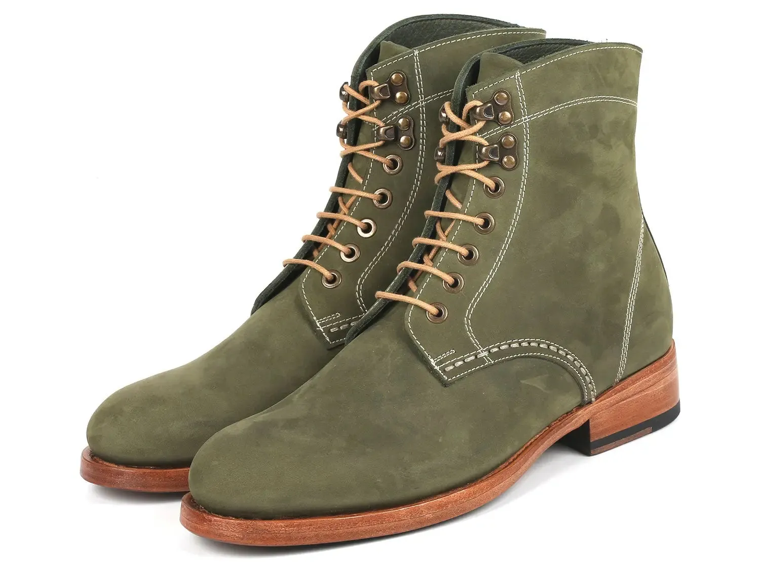 Paul Parkman Chaussures Bottes en Cuir Nubuck pour Homme Paul Parkman en Vert