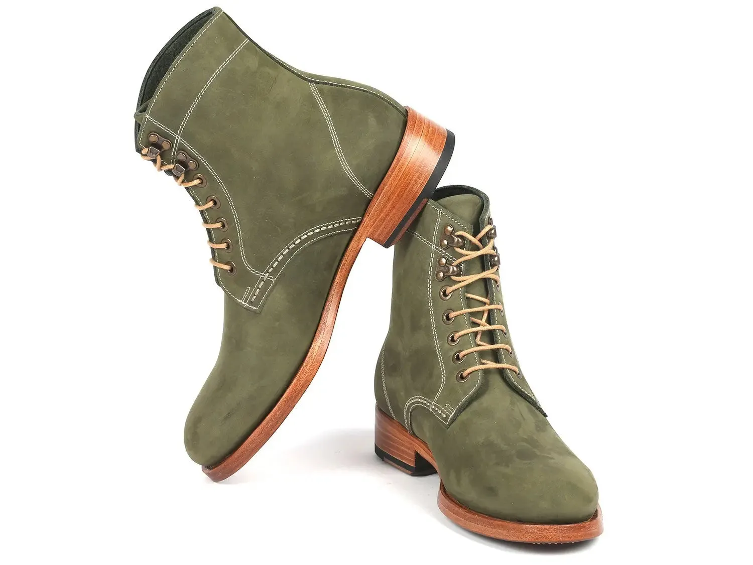 Paul Parkman Chaussures Bottes en Cuir Nubuck pour Homme Paul Parkman en Vert