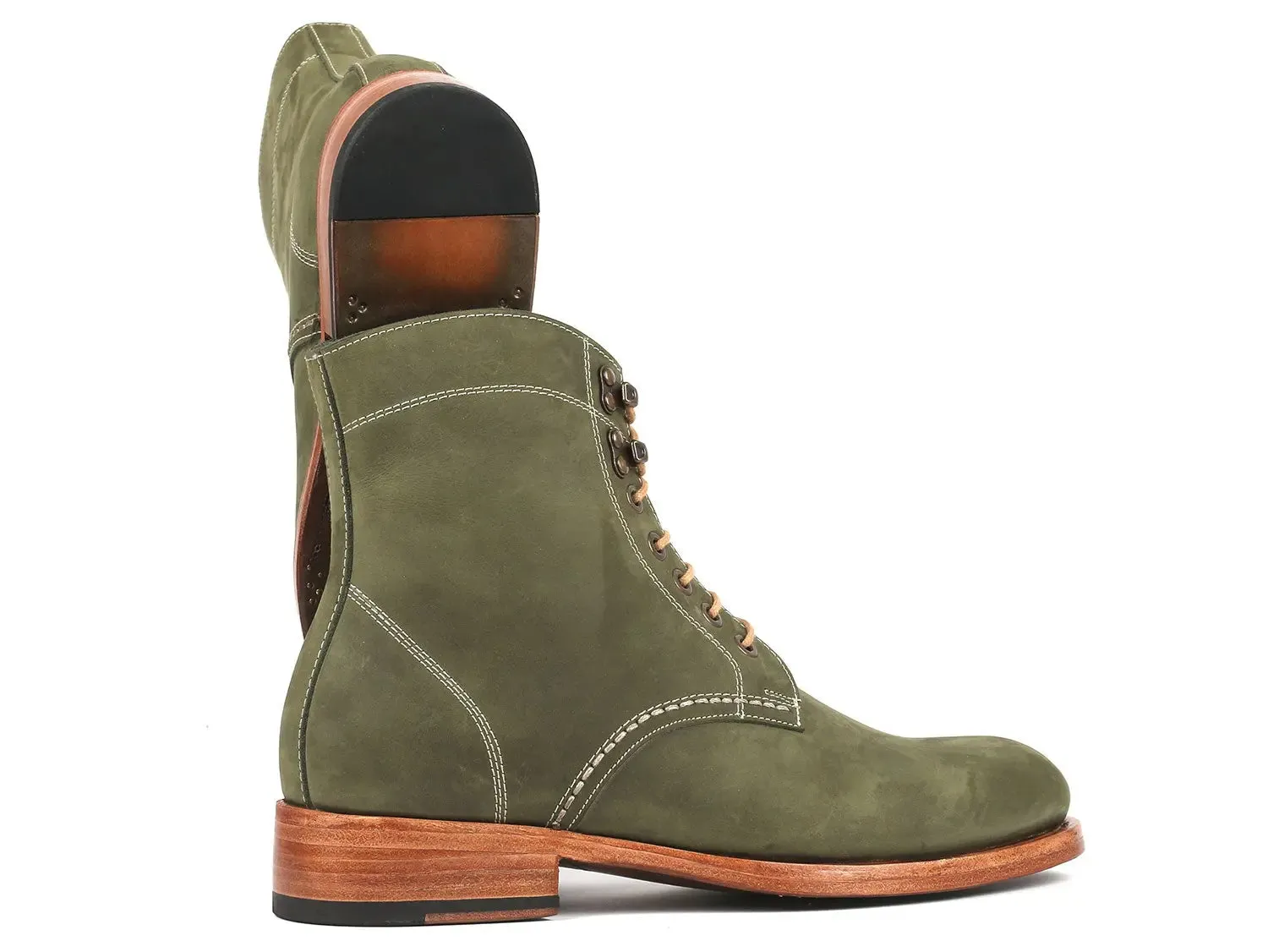 Paul Parkman Chaussures Bottes en Cuir Nubuck pour Homme Paul Parkman en Vert