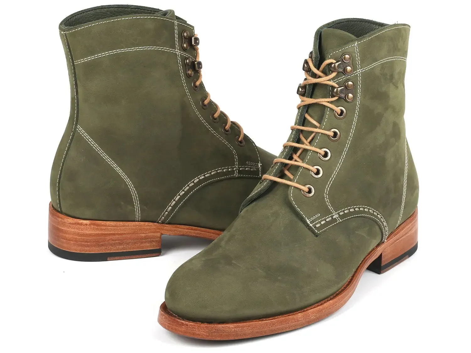 Paul Parkman Chaussures Bottes en Cuir Nubuck pour Homme Paul Parkman en Vert