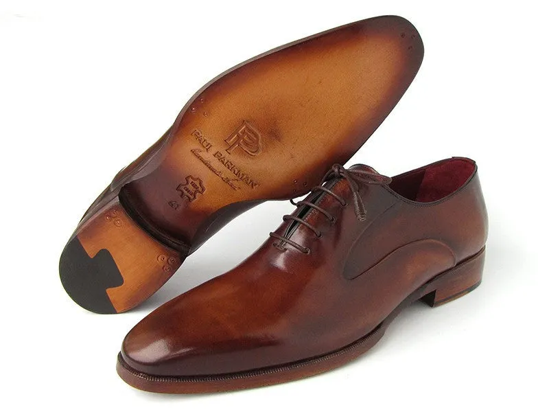 Paul Parkman Chaussures Paul Parkman Oxfords en veau à bout rond pour homme en marron