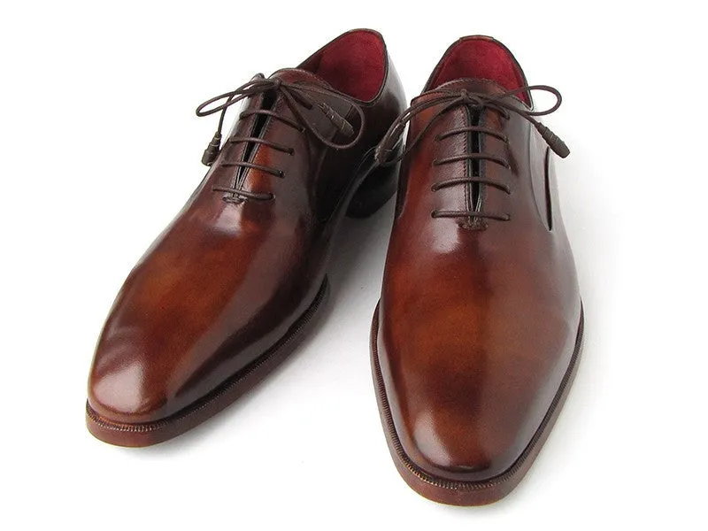 Paul Parkman Chaussures Paul Parkman Oxfords en veau à bout rond pour homme en marron