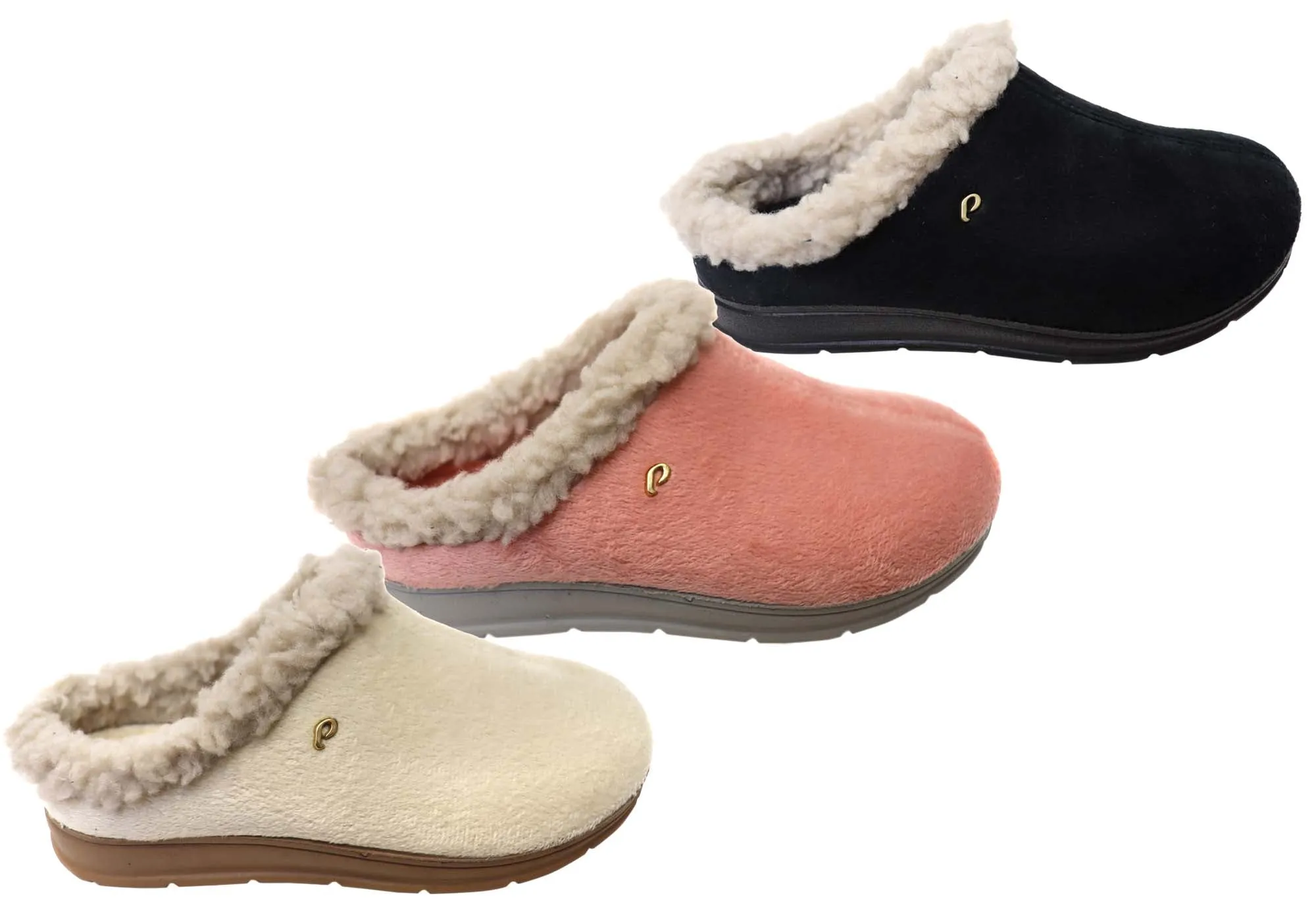 Pegada Marnie Chaussons Femme Brésiliens à Bout Fermé et Talon Ouvert, Chaussons Confort Pegada