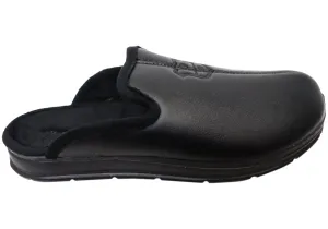 Pegada Marty Mens Brazilian Closed Toe Open Back Comfort Slippers Pegada Shoes