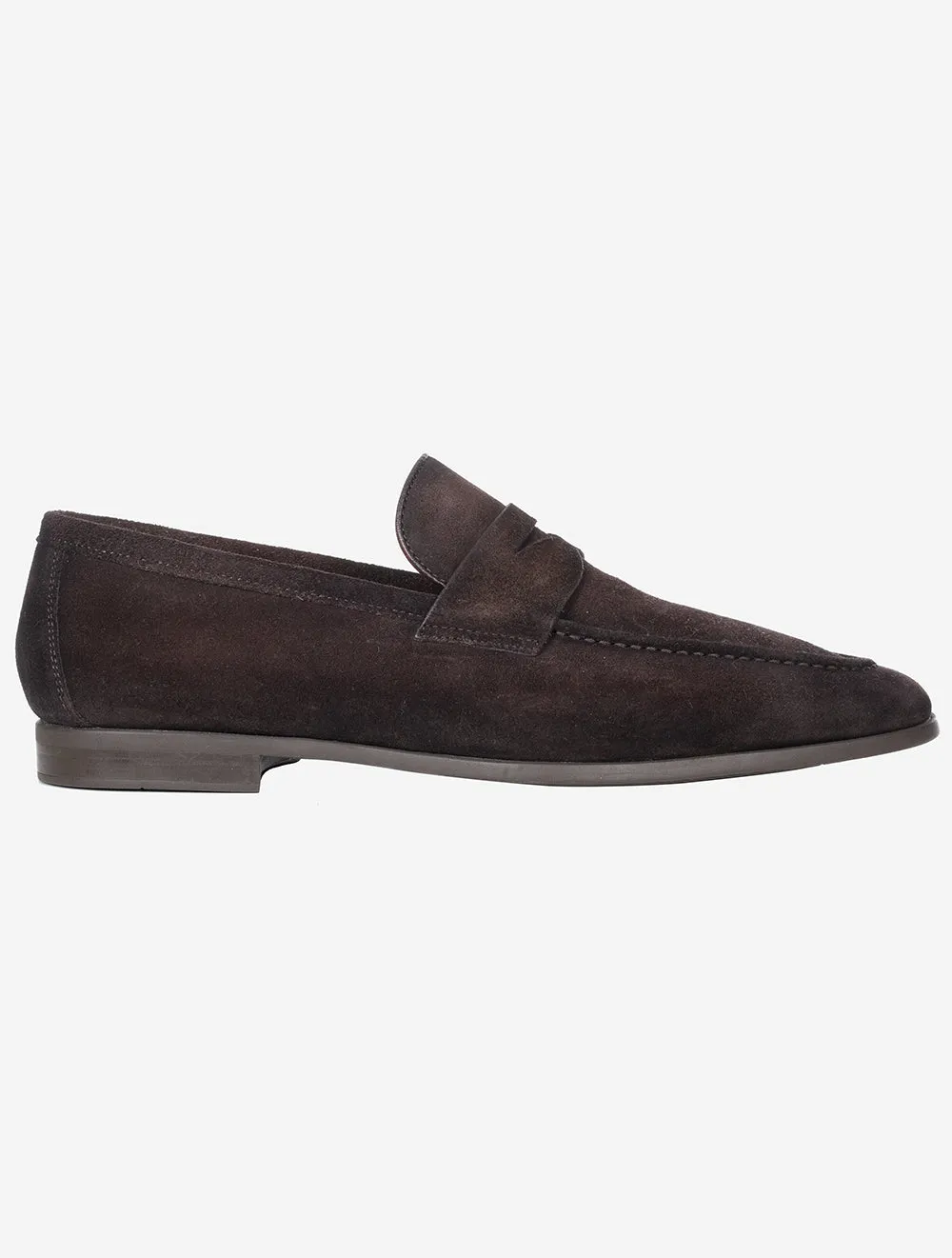Penny Loafer en Daim Marron