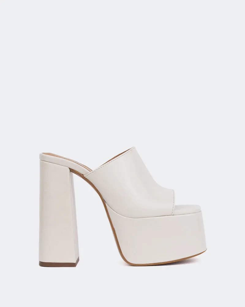 Piccioli Cuir Blanc Cassé