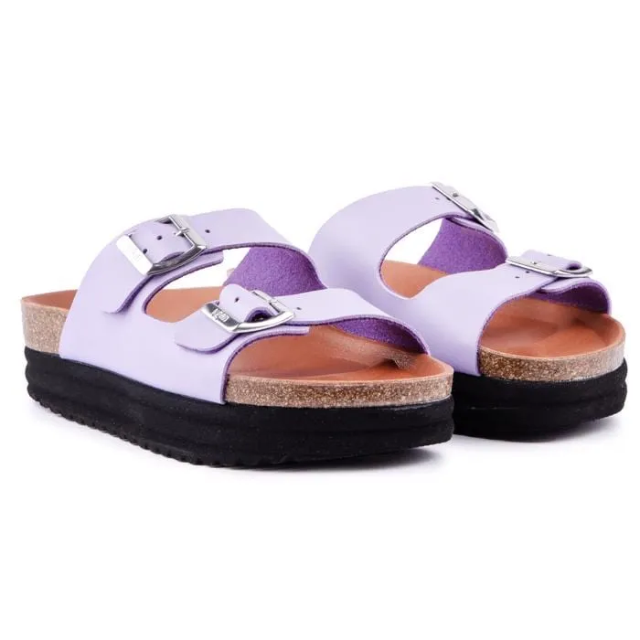 Sandales Plum pour femme à semelle végétalienne | Lilas