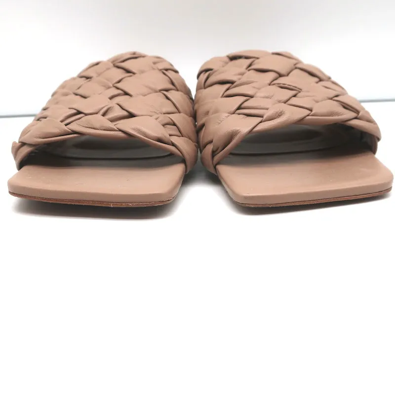 RAYE Sandales à Glissière Ever Nude en Cuir Tressé Taille 7.5