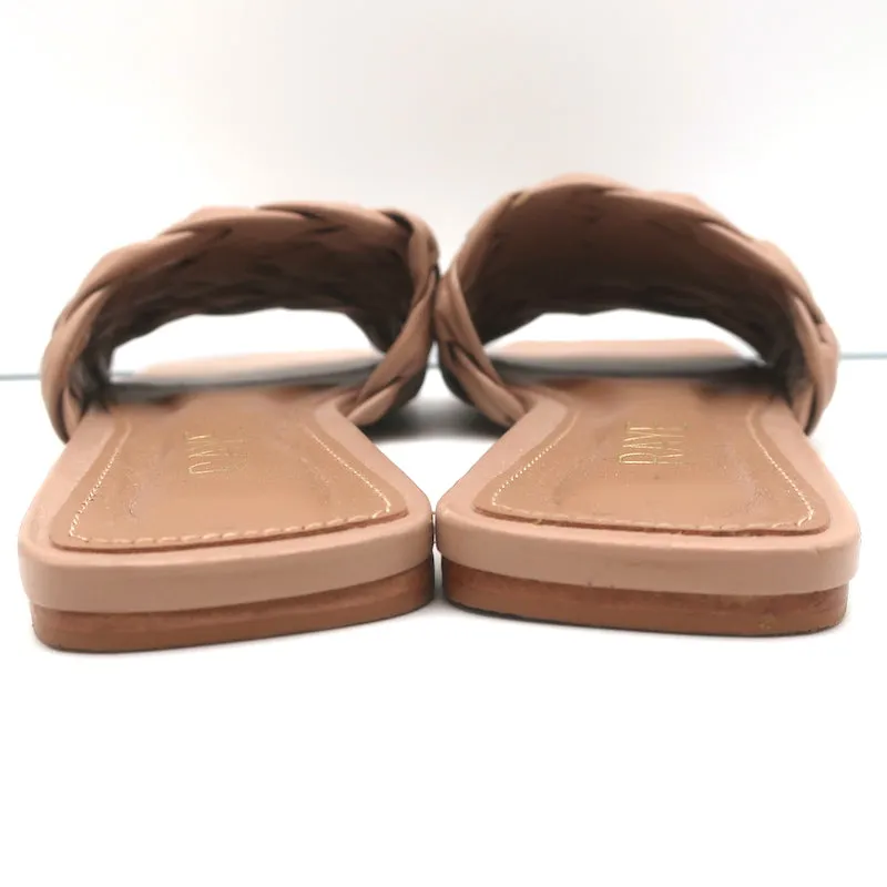 RAYE Sandales à Glissière Ever Nude en Cuir Tressé Taille 7.5