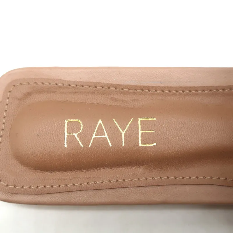 RAYE Sandales à Glissière Ever Nude en Cuir Tressé Taille 7.5
