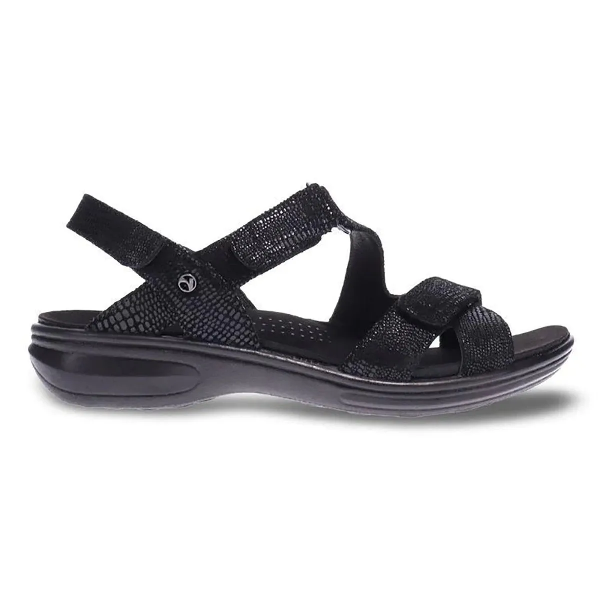 Revere Women's Zanzibar Lézard Noir