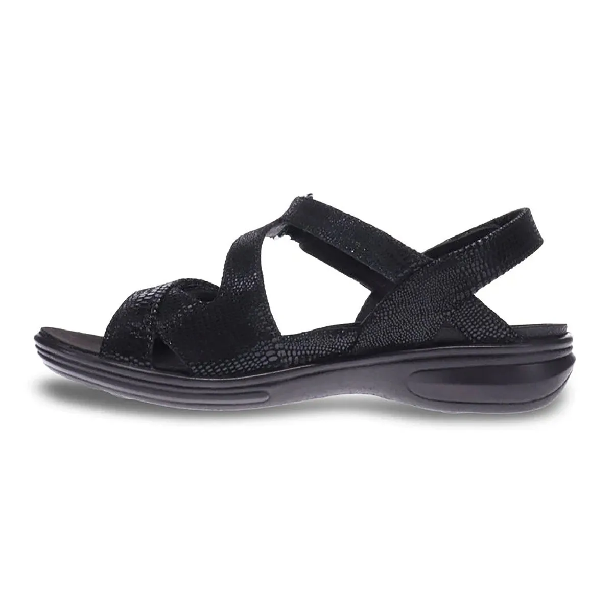 Revere Women's Zanzibar Lézard Noir