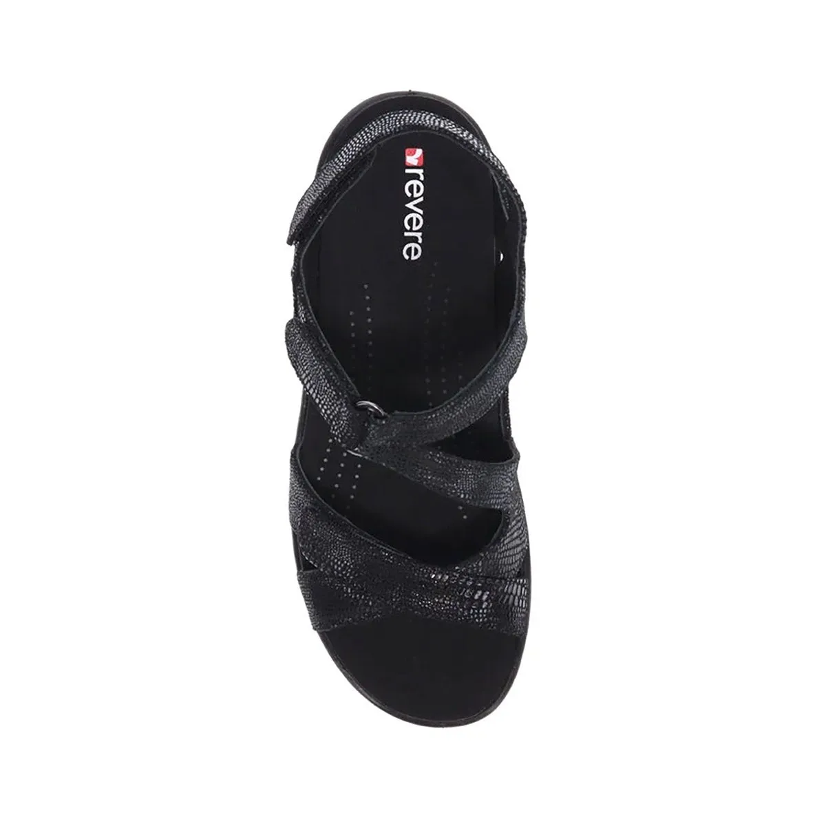 Revere Women's Zanzibar Lézard Noir