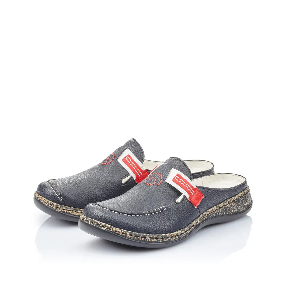 Rieker Chaussures 46393-15 Marine/Rouge