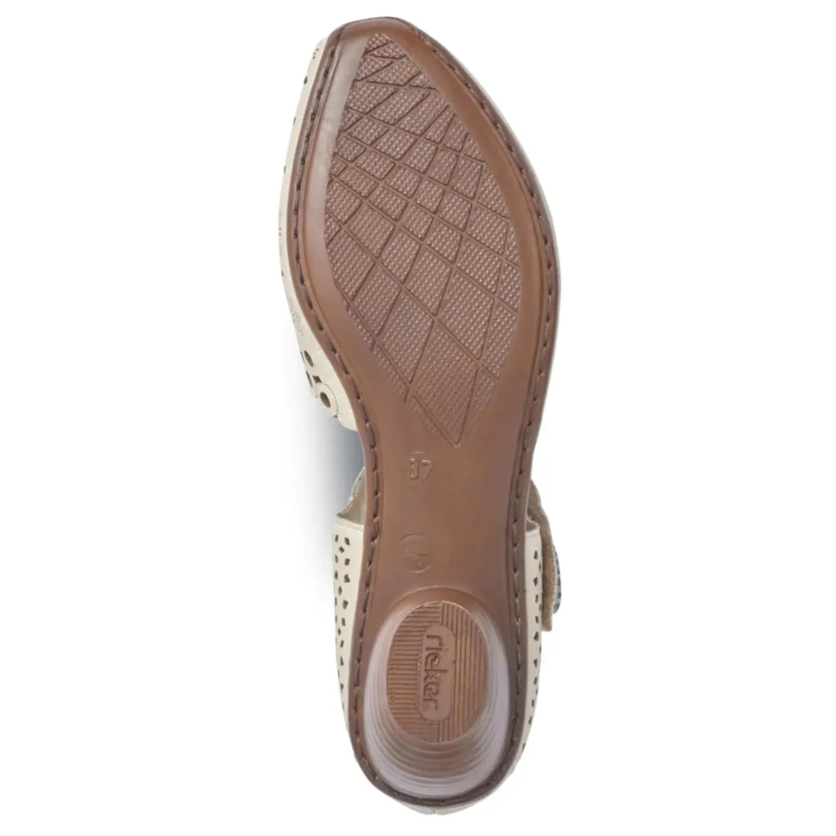 Rieker Femmes 43753-60 Mirjam Cuir Crème