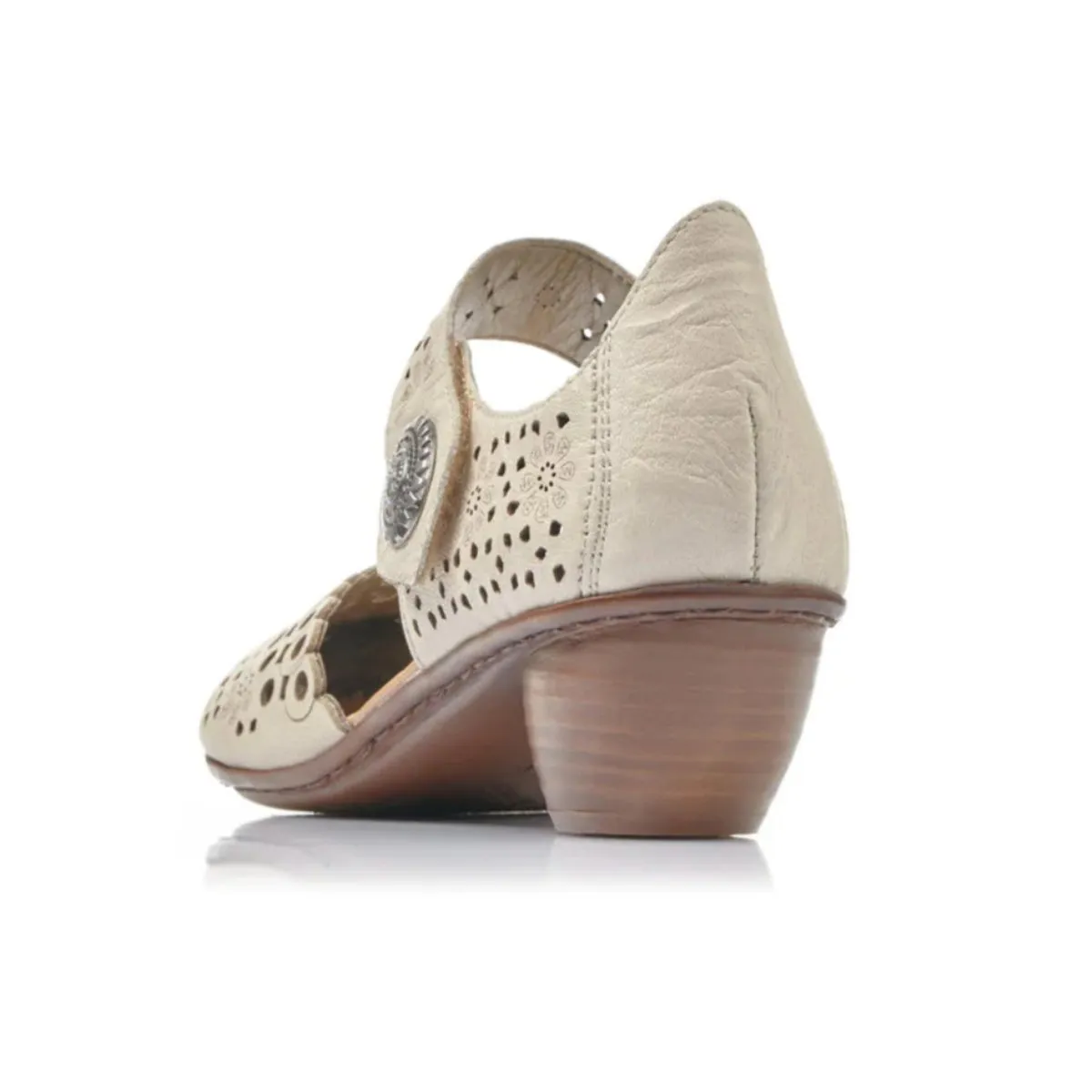 Rieker Femmes 43753-60 Mirjam Cuir Crème