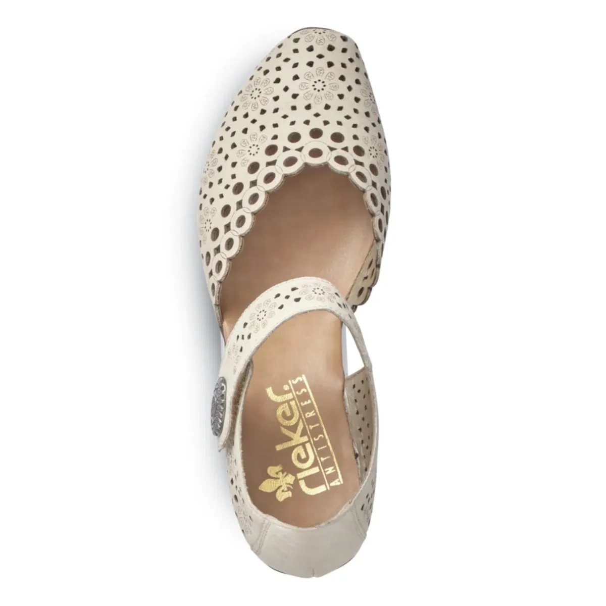Rieker Femmes 43753-60 Mirjam Cuir Crème