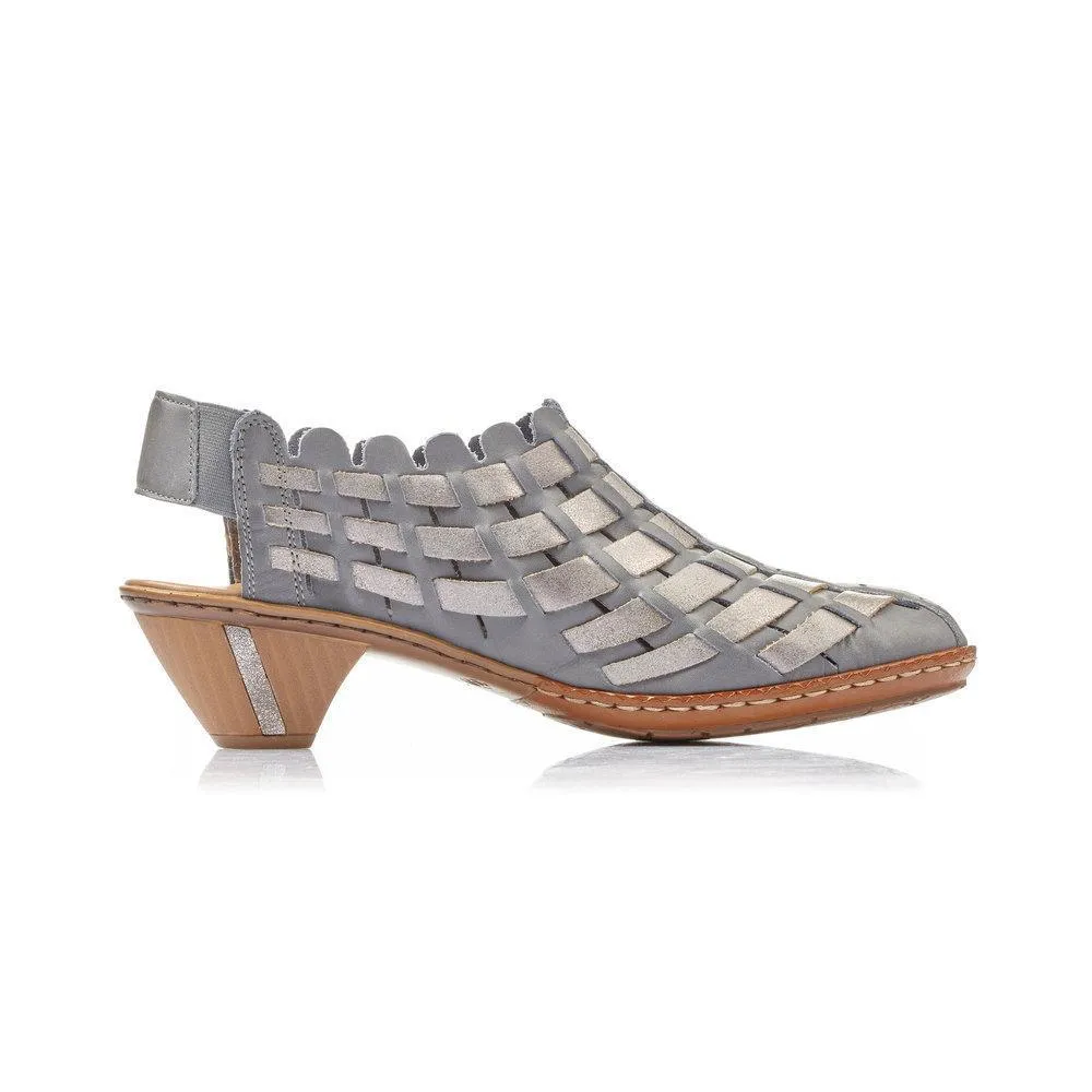 Rieker Femme 46778-13 Sina Bleu/Étain