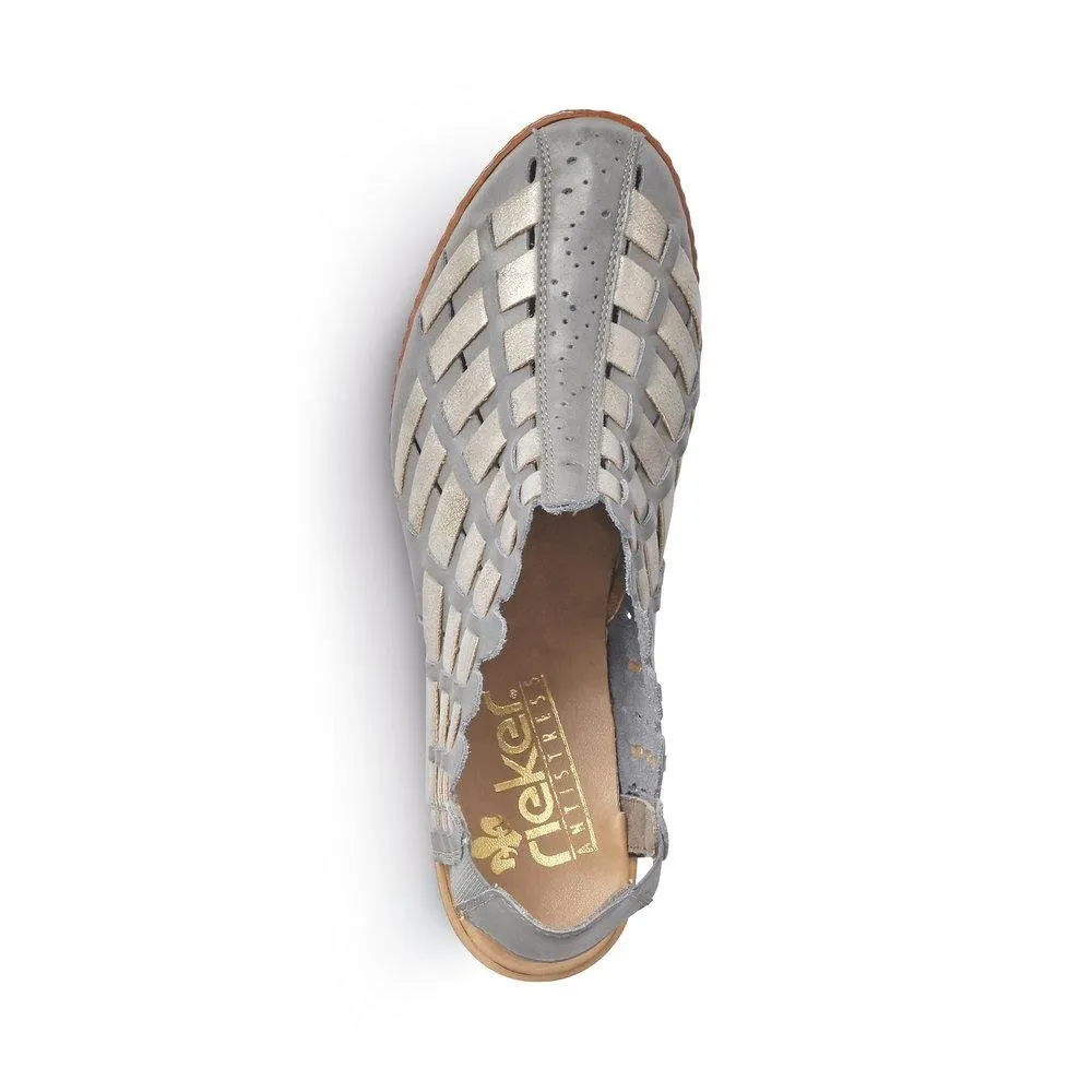 Rieker Femme 46778-13 Sina Bleu/Étain