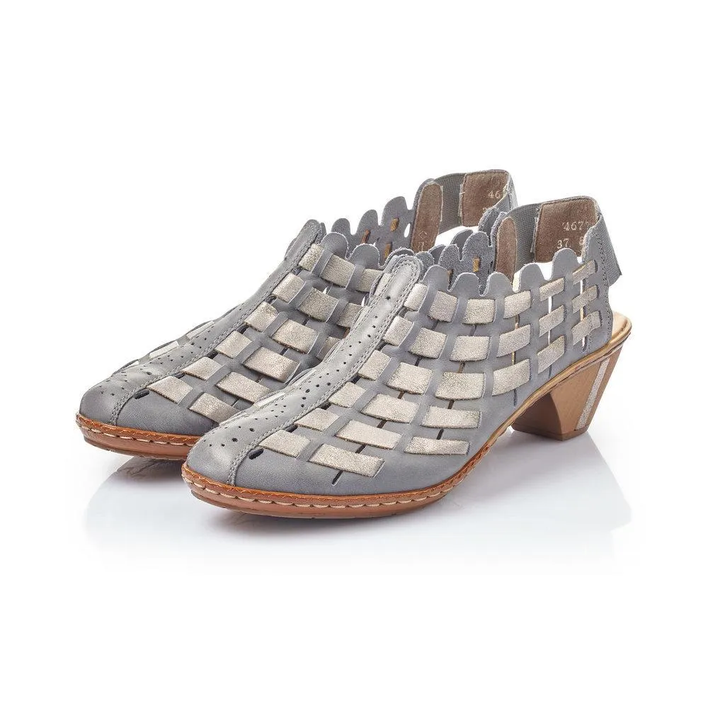 Rieker Femme 46778-13 Sina Bleu/Étain