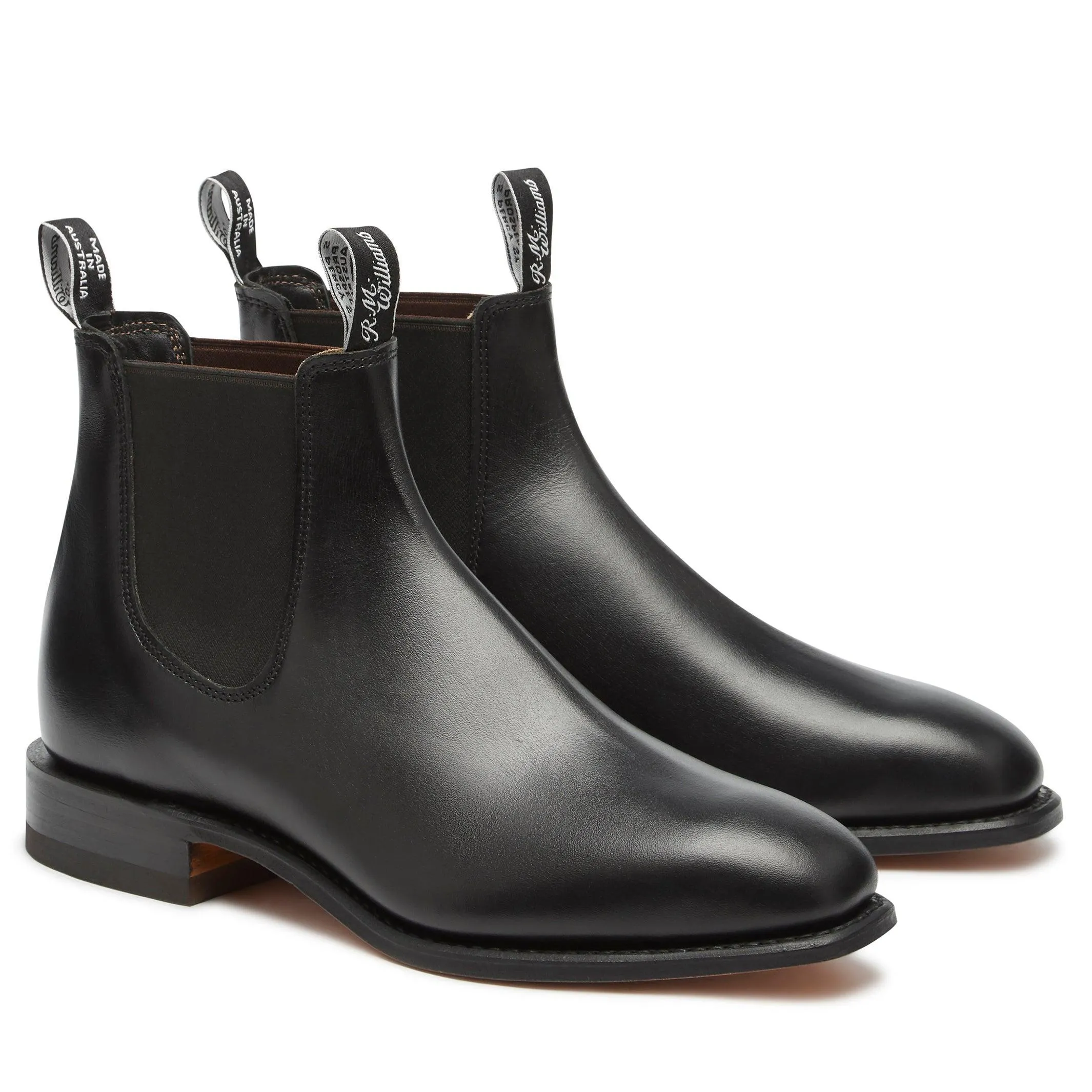 R.M. Williams Comfort Craftsman Largeur H Noir