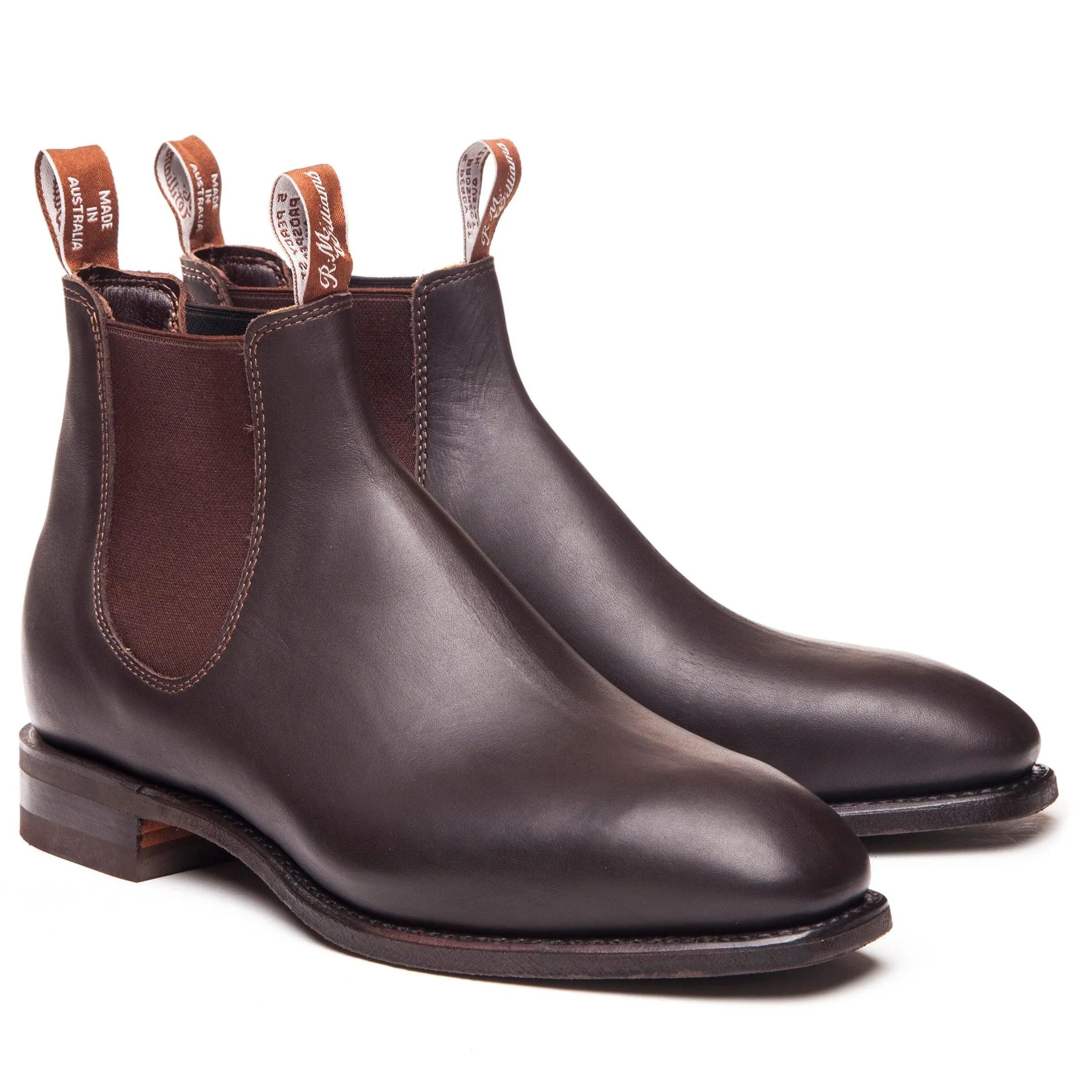 R.M. Williams Comfort Craftsman Largeur H Marron