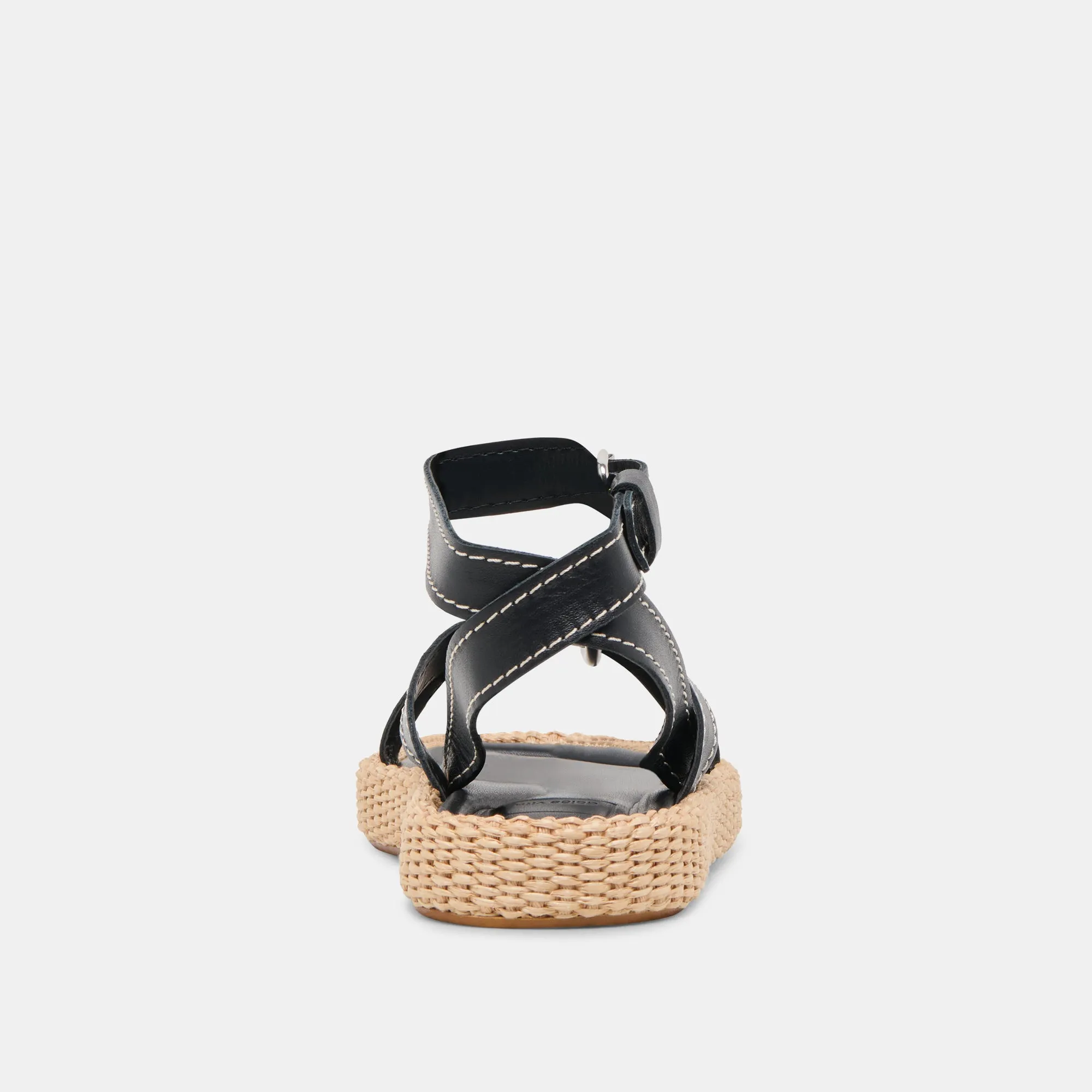 SANDALES ROXIE EN CUIR NOIR