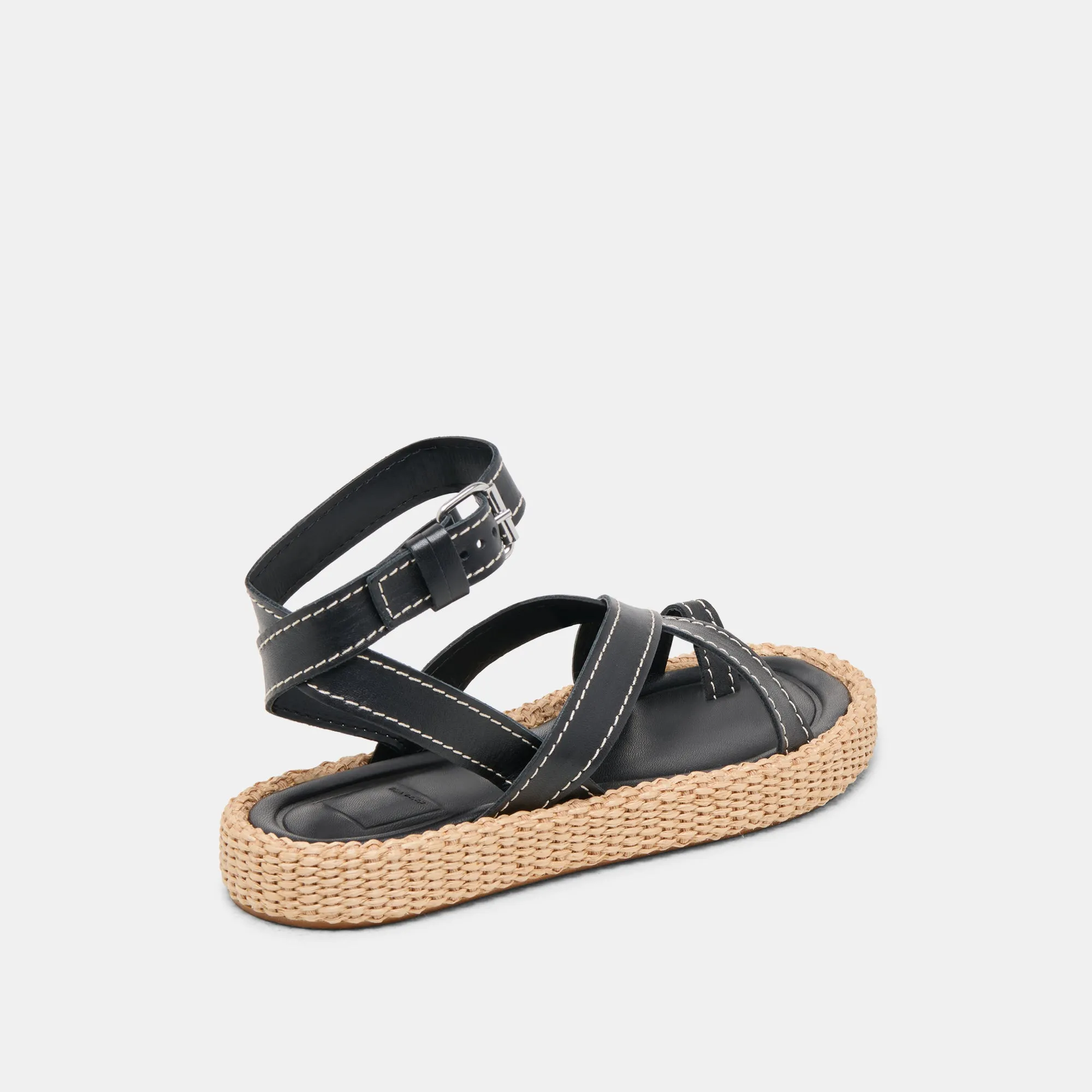 SANDALES ROXIE EN CUIR NOIR